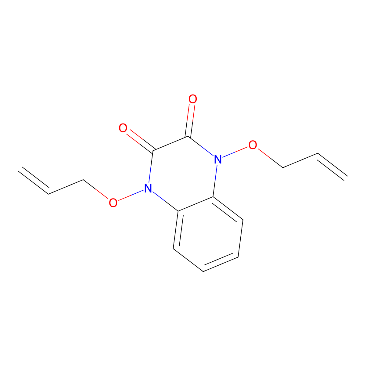 1,4-Bis(prop-2-enoxy)quinoxaline-2,3-dione molecular structure, CAS 332850-12-1
