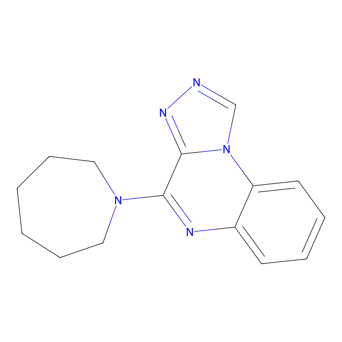 4-(Azepan-1-yl)-[1,2,4]triazolo[4,3-a]quinoxaline molecular structure, CAS 332850-39-2