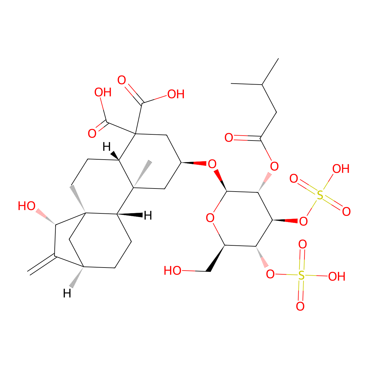 Gummiferin molecular structure, CAS 33286-30-5