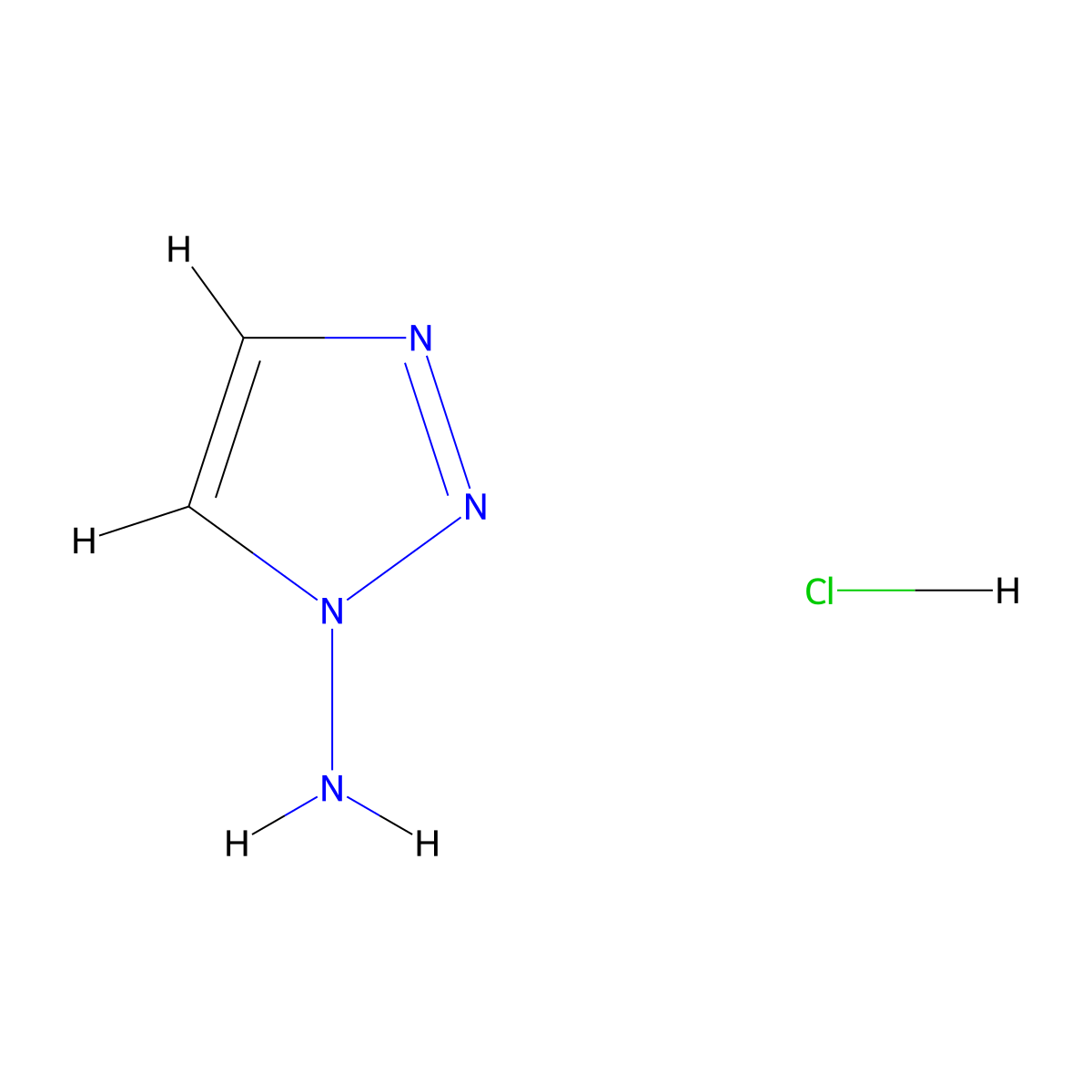 1H-1,2,3-triazol-1-amine hydrochloride molecular structure, CAS 332876-73-0