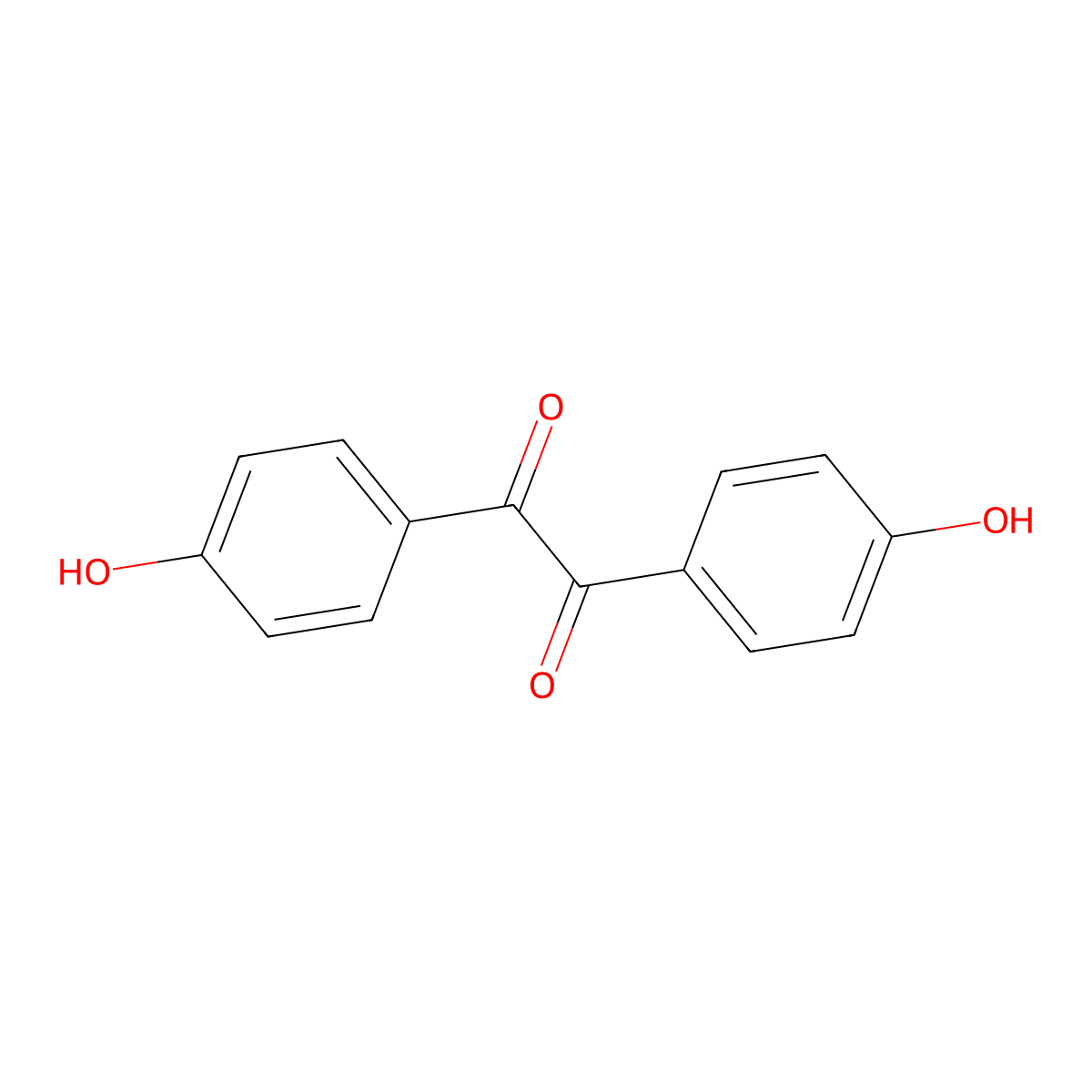 4,4'-Dihydroxybenzil molecular structure, CAS 33288-79-8