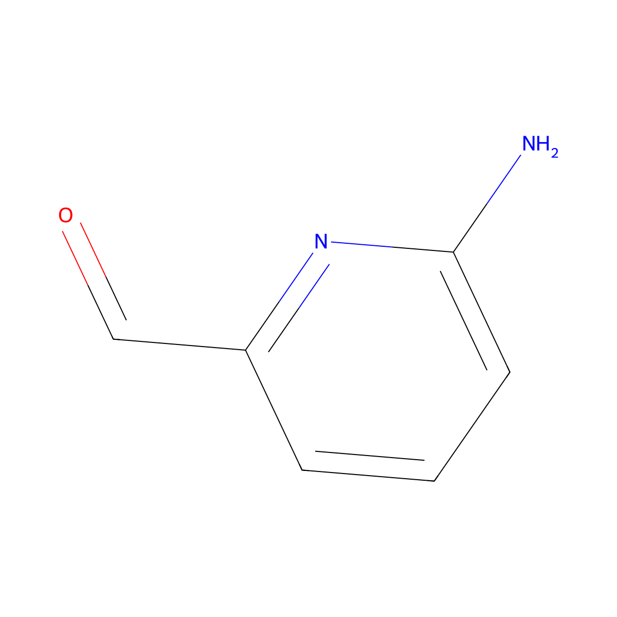 2-Amino-6-pyridinecarboxaldehyde molecular structure, CAS 332884-35-2