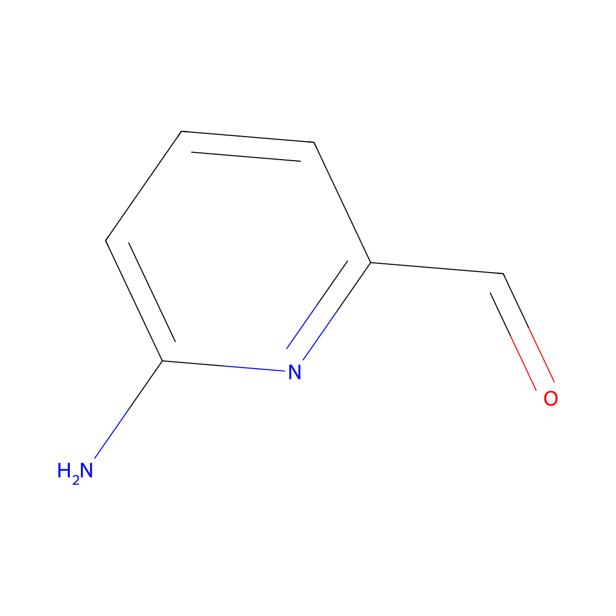 2-Amino-6-pyridinecarboxaldehyde molecular structure, CAS 332884-35-2