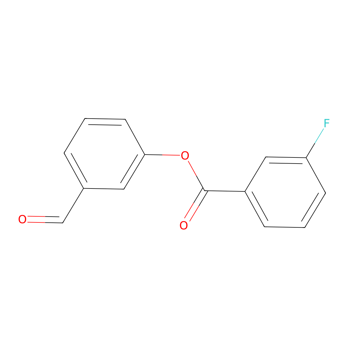 3-Formylphenyl 3-fluorobenzoate molecular structure, CAS 332929-51-8