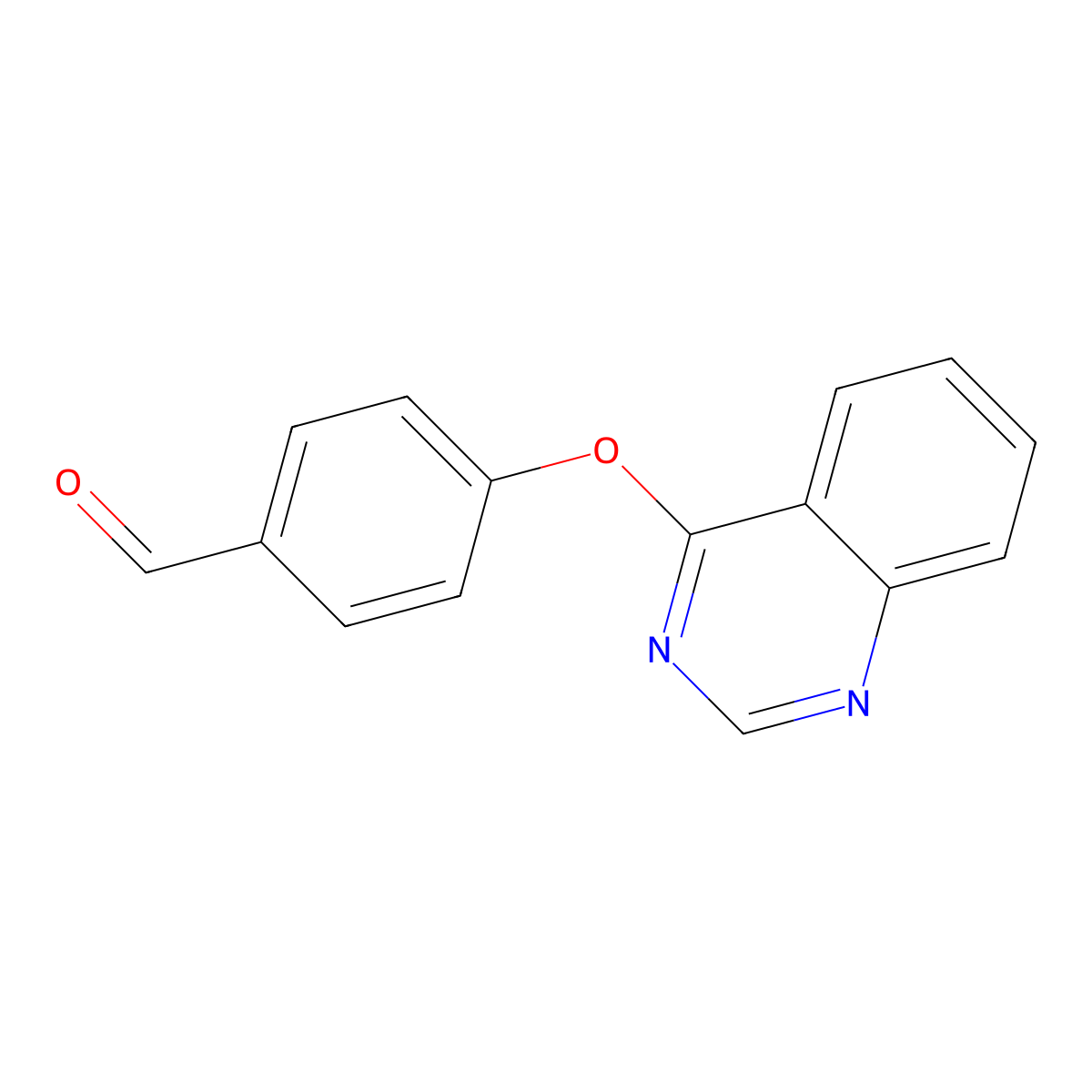 4-(Quinazolin-4-yloxy)benzaldehyde molecular structure, CAS 332929-57-4