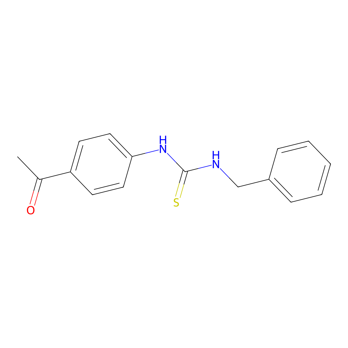 1-(4-Acetylphenyl)-3-benzylthiourea molecular structure, CAS 332929-77-8