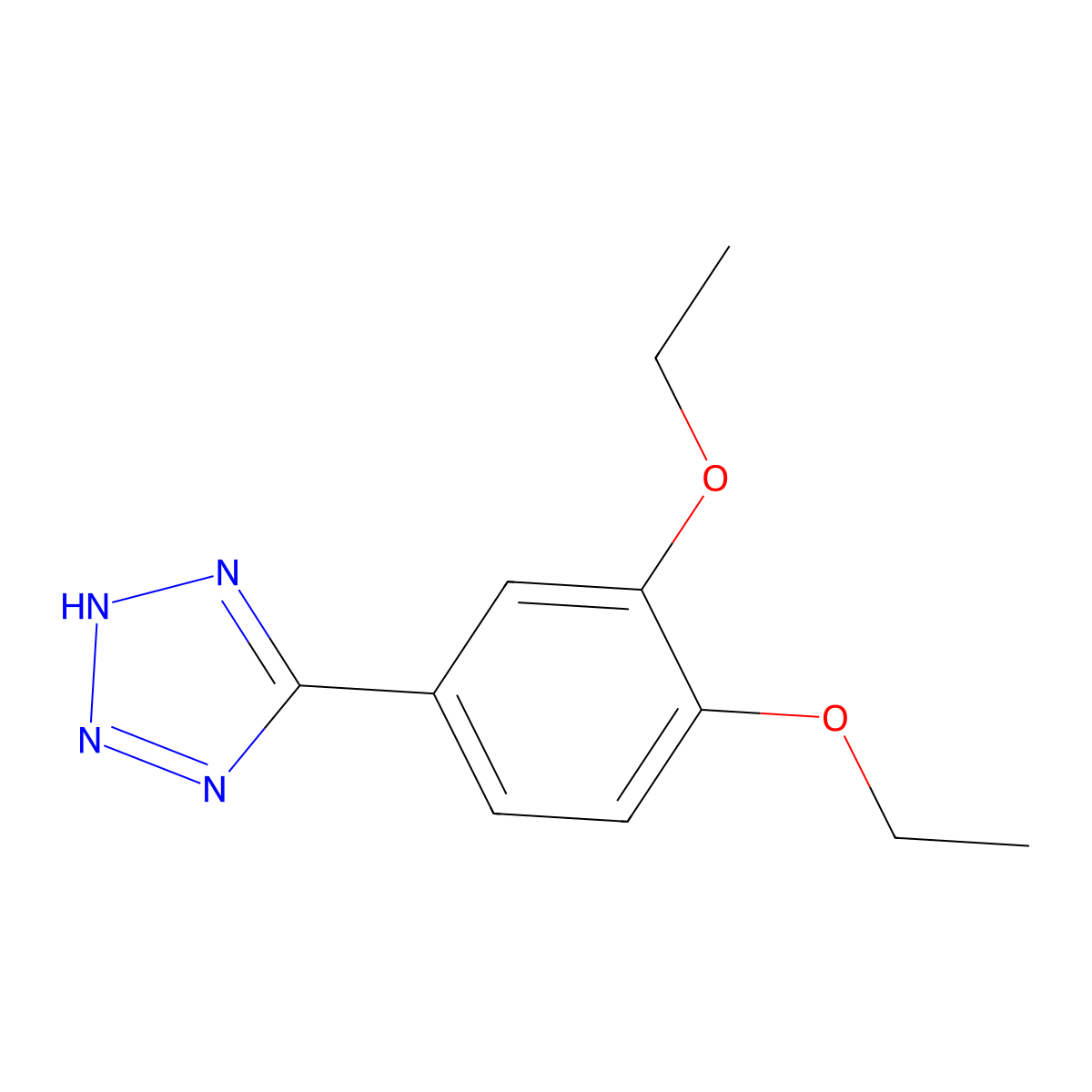 5-(3,4-Diethoxyphenyl)-1H-tetrazole molecular structure, CAS 332930-31-1