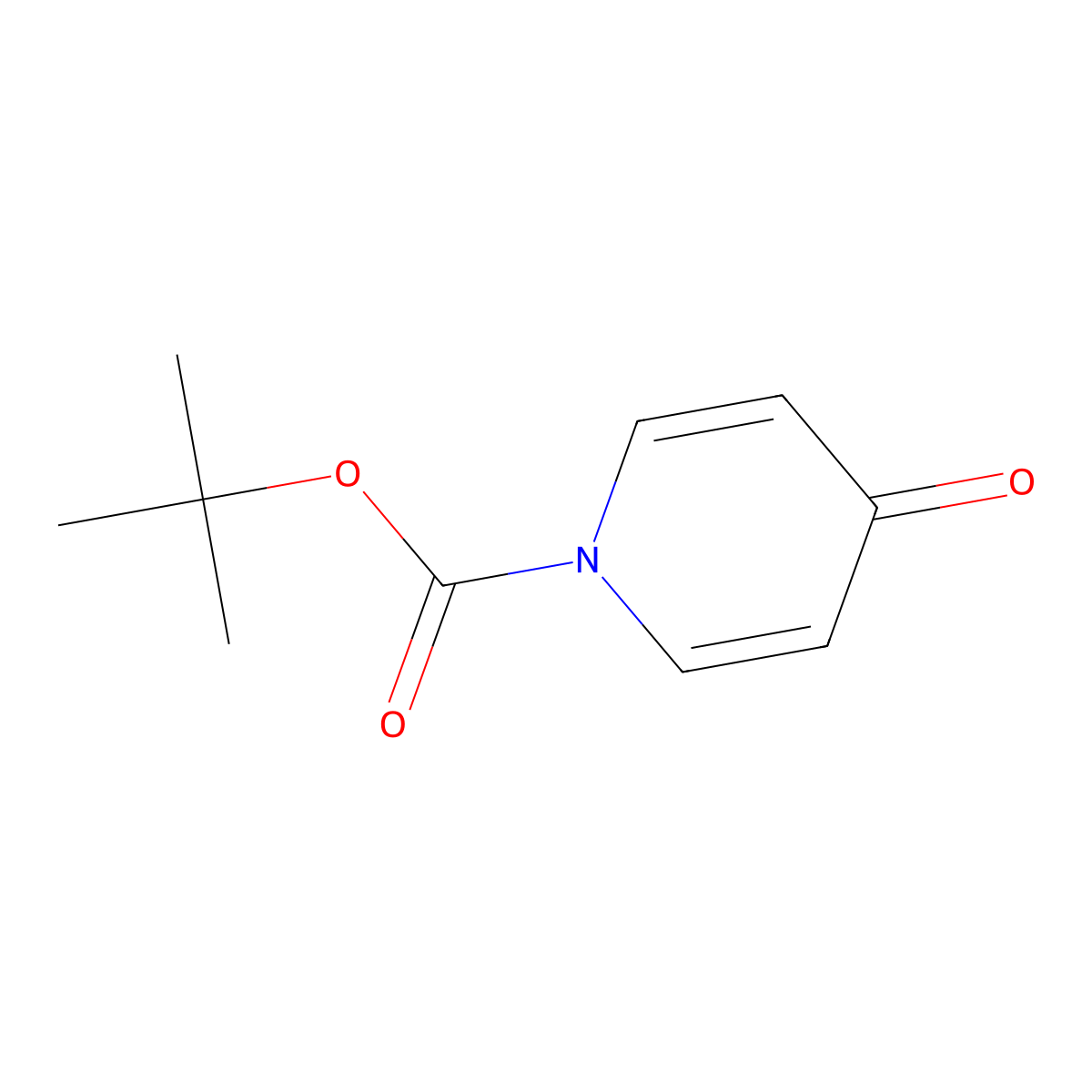 tert-Butyl 4-oxo-1,4-dihydropyridine-1-carboxylate molecular structure, CAS 332940-69-9