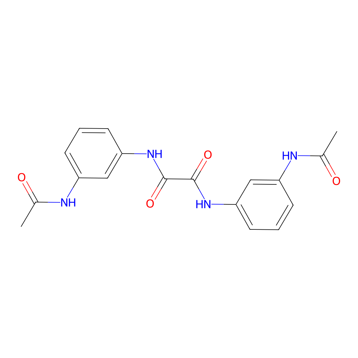 N,N'-bis(3-acetamidophenyl)oxamide molecular structure, CAS 332943-17-6