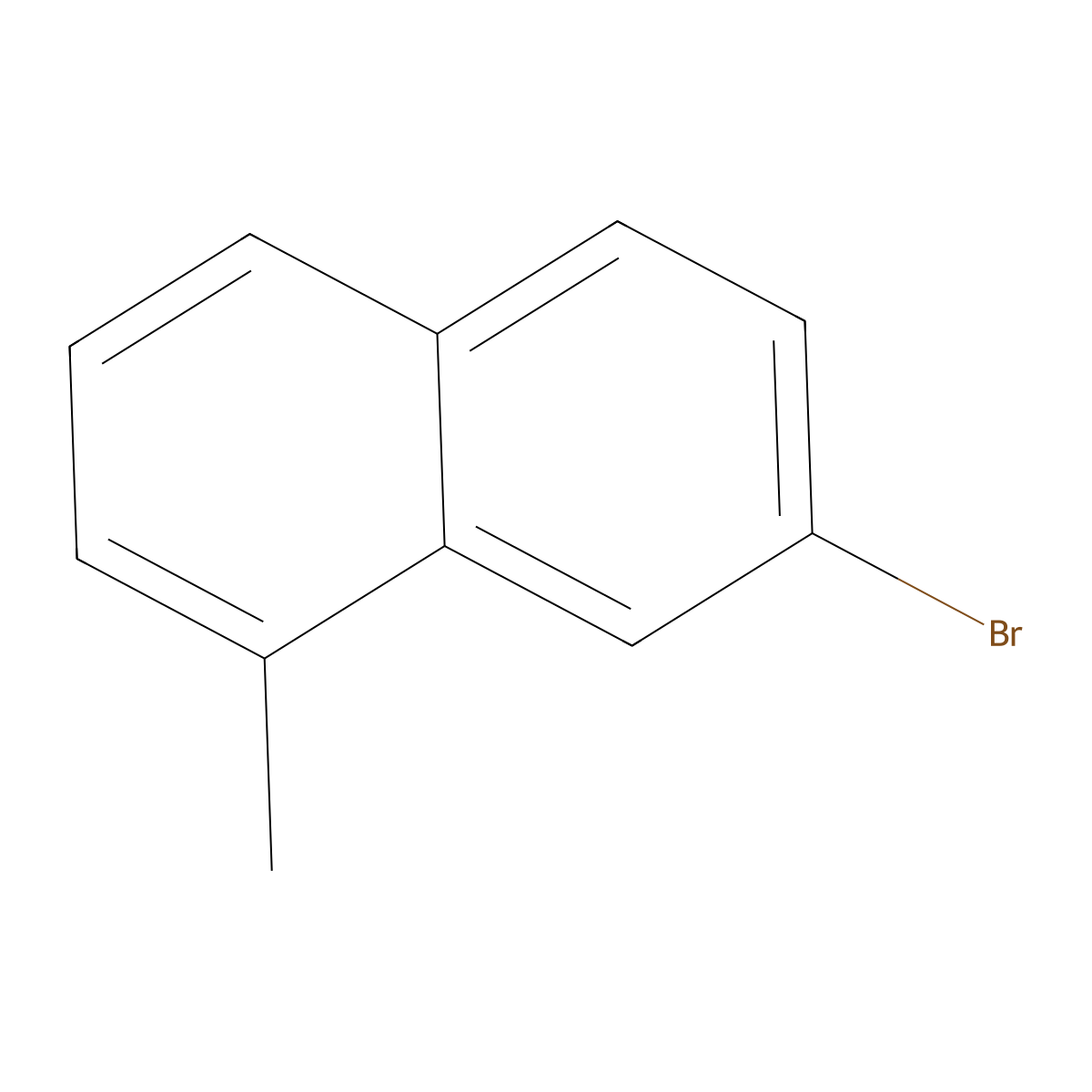7-Bromo-1-methylnaphthalene molecular structure, CAS 33295-35-1