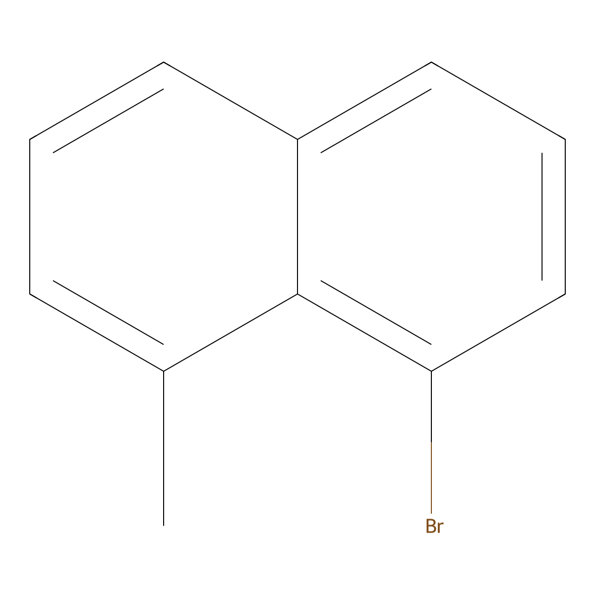 1-Bromo-8-methylnaphthalene molecular structure, CAS 33295-37-3