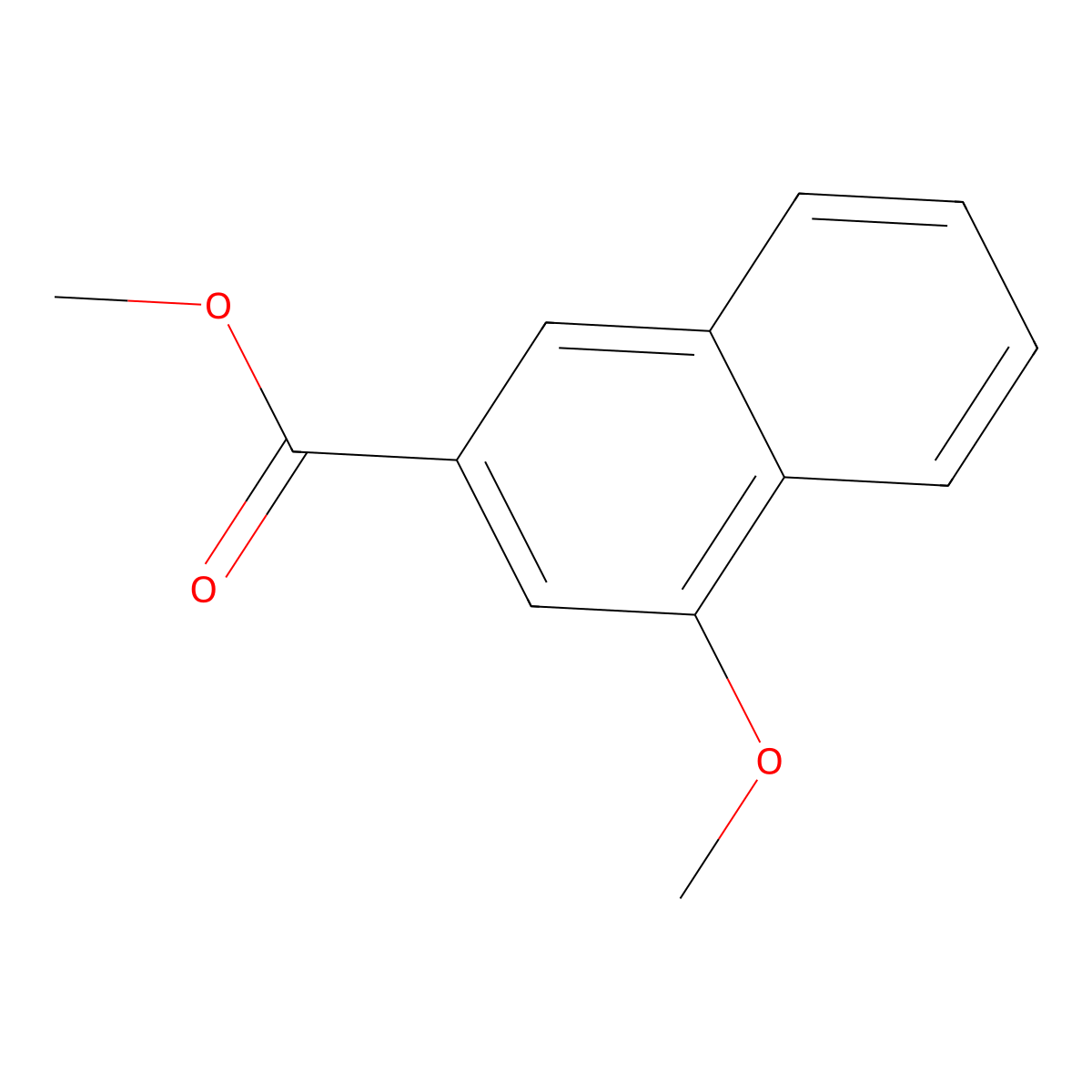 Methyl 4-methoxynaphthalene-2-carboxylate molecular structure, CAS 33295-47-5