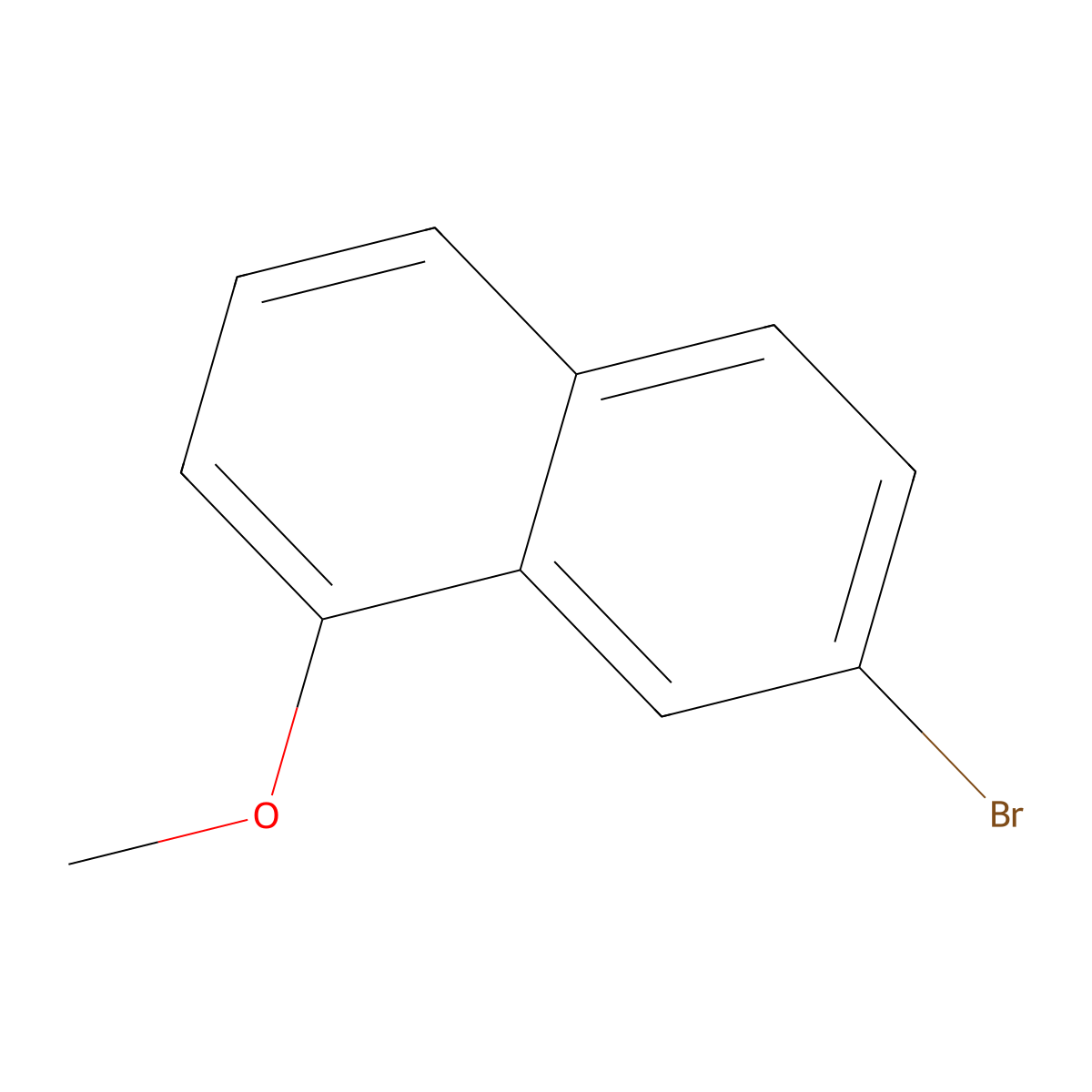 7-Bromo-1-methoxynaphthalene molecular structure, CAS 33295-53-3