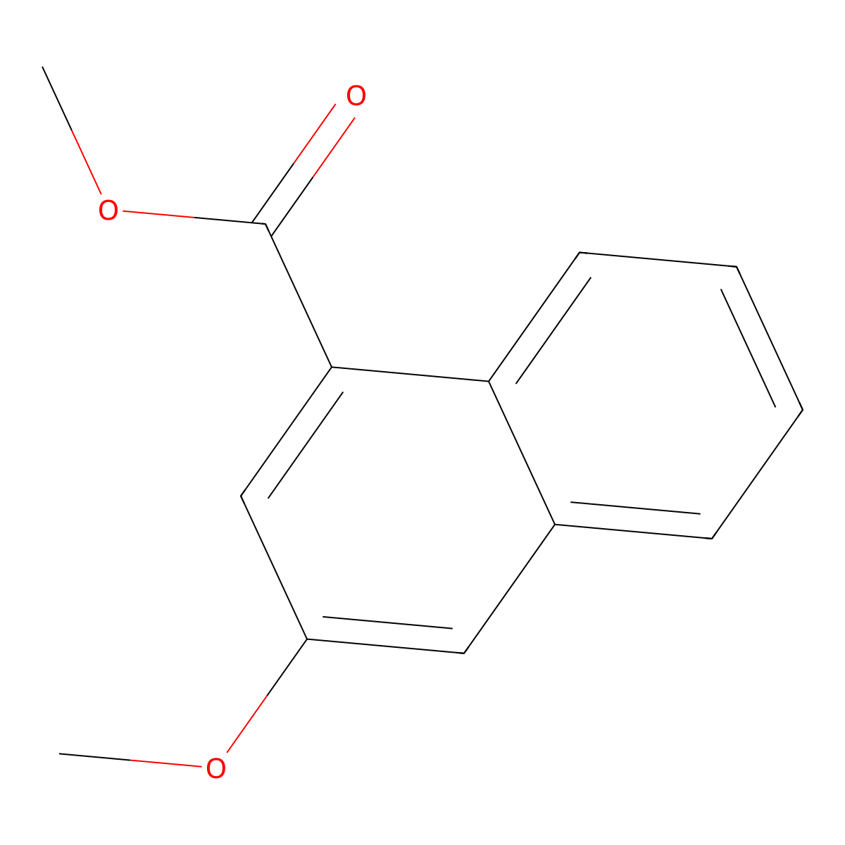 Methyl 3-methoxy-1-naphthoate molecular structure, CAS 33295-56-6