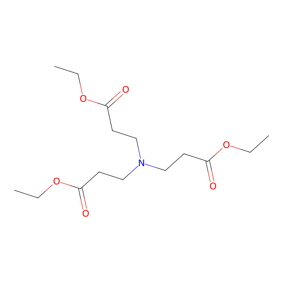 Triethyl 3,3',3''-nitrilotripropionate molecular structure, CAS 3330-10-7