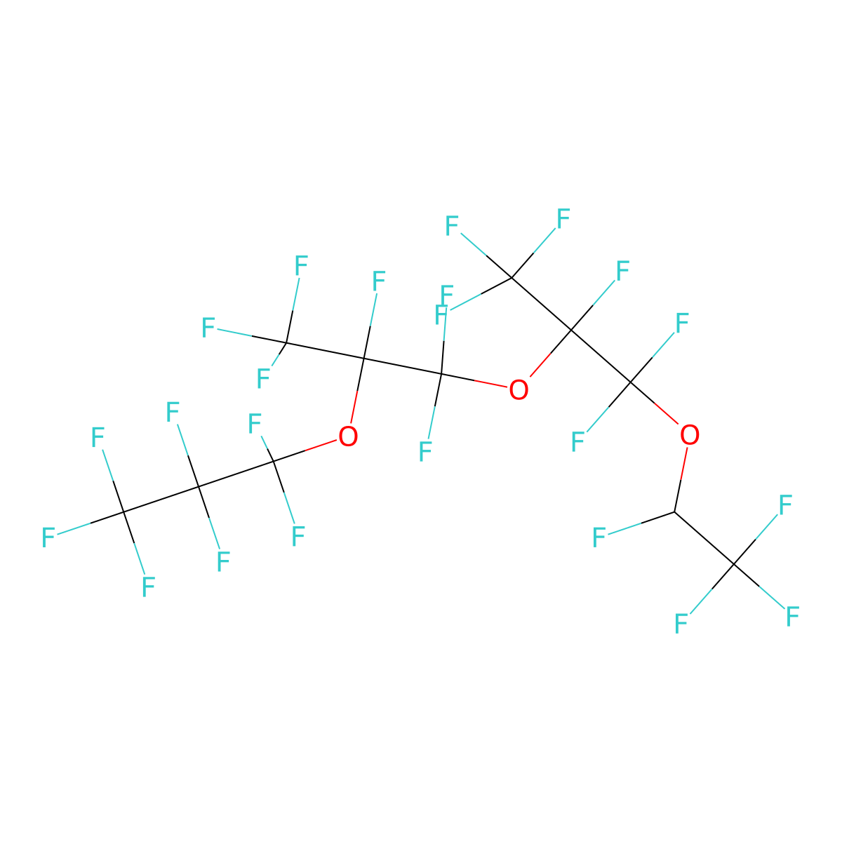 2H-Perfluoro-5,8-dimethyl-3,6,9-trioxadodecane molecular structure, CAS 3330-16-3