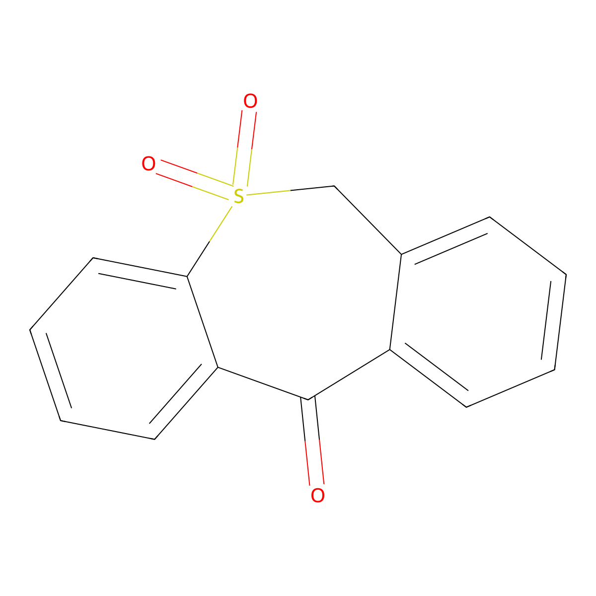 Dibenzo(b,e)thiepin-11(6H)-one-5,5-dioxide molecular structure, CAS 33301-21-2