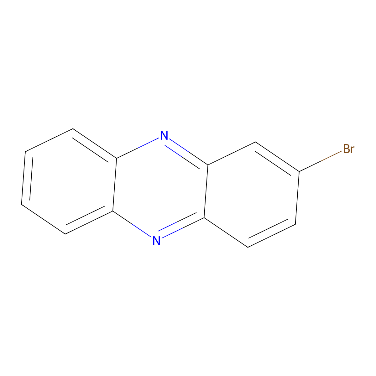 2-Bromophenazine molecular structure, CAS 3331-28-0