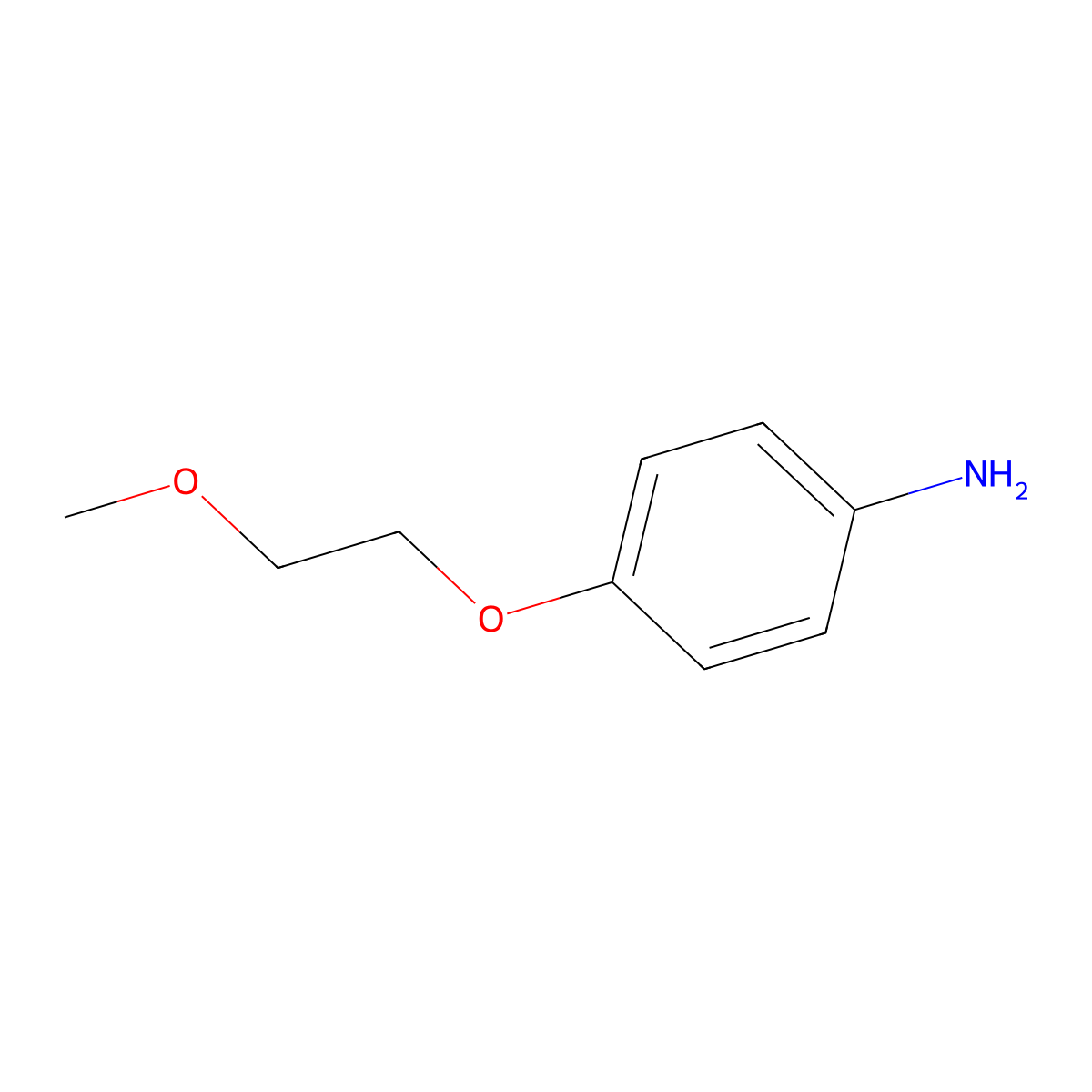 4-(2-Methoxyethoxy)aniline molecular structure, CAS 33311-29-4