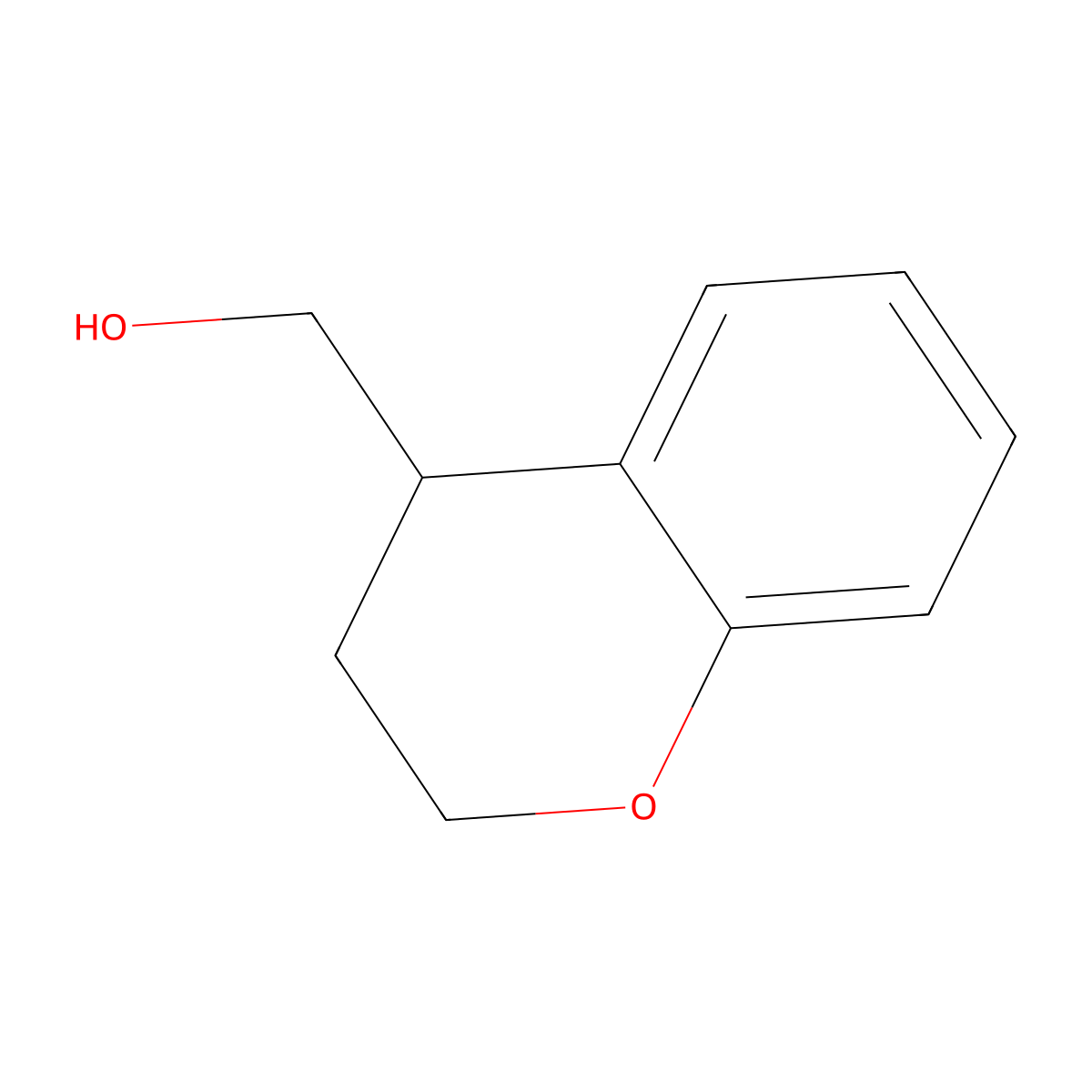 (3,4-dihydro-2H-1-benzopyran-4-yl)methanol molecular structure, CAS 33313-82-5