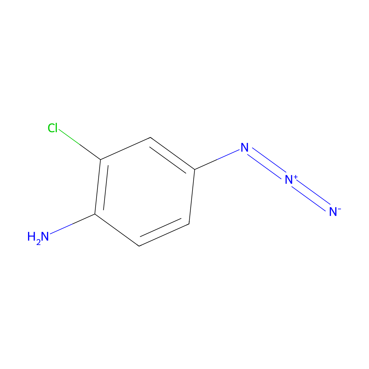 4-Azido-2-chloroaniline molecular structure, CAS 33315-36-5