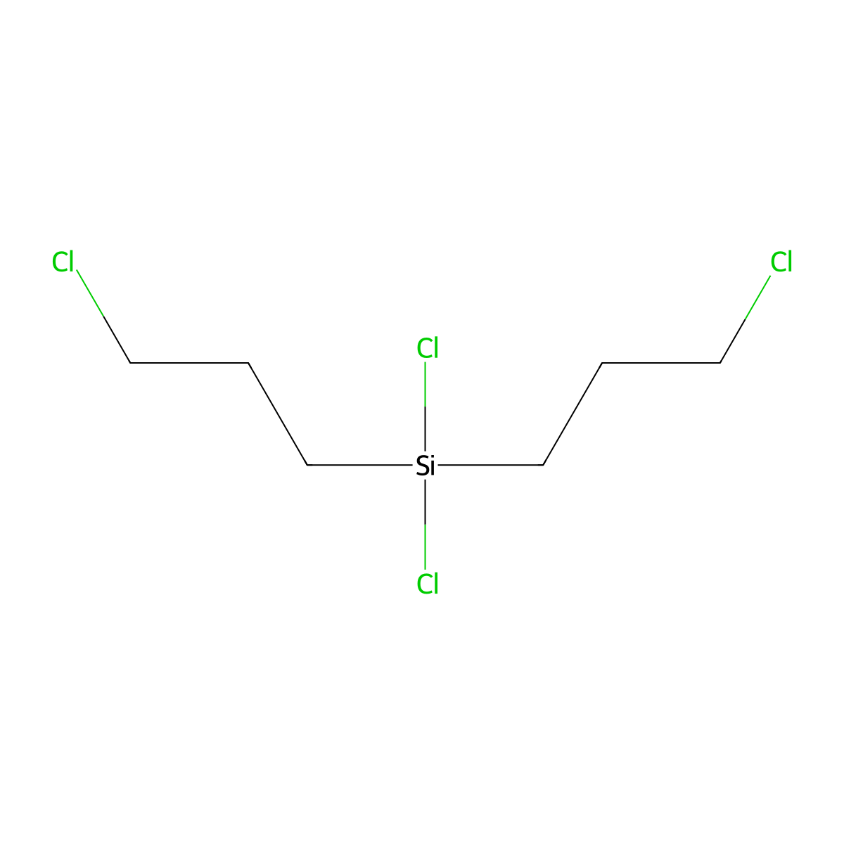Silane, dichlorobis(3-chloropropyl)- molecular structure, CAS 33317-65-6