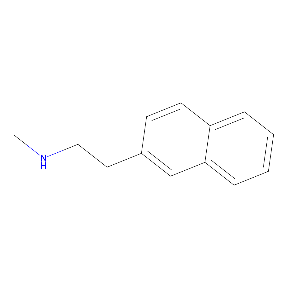 Methyl[2-(naphthalen-2-yl)ethyl]amine molecular structure, CAS 3332-98-7