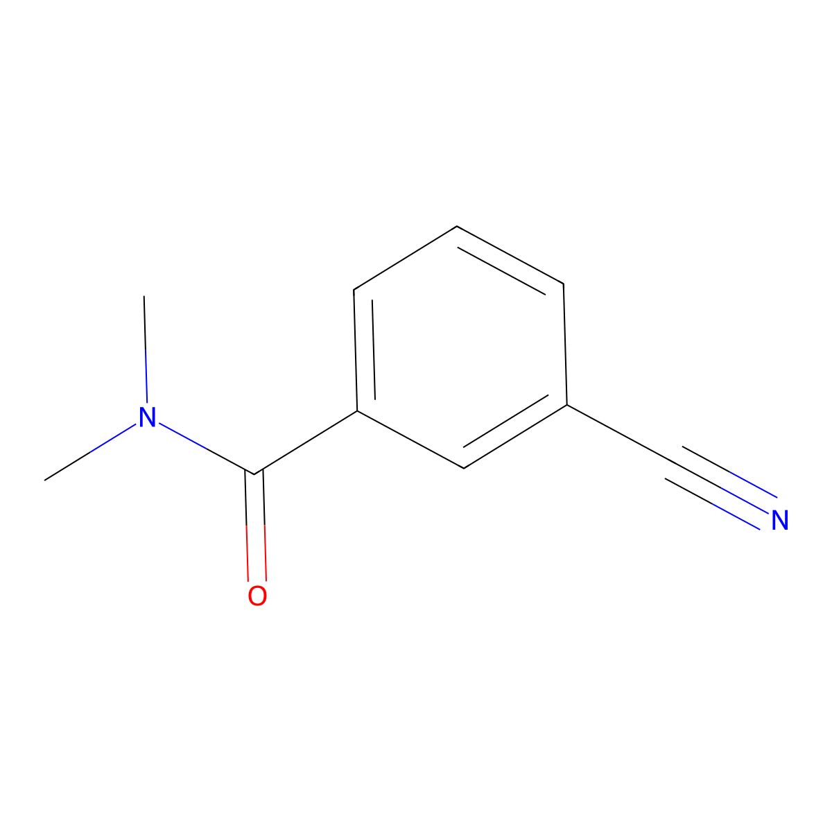 3-Cyano-N,N-dimethylbenzamide molecular structure, CAS 33322-63-3