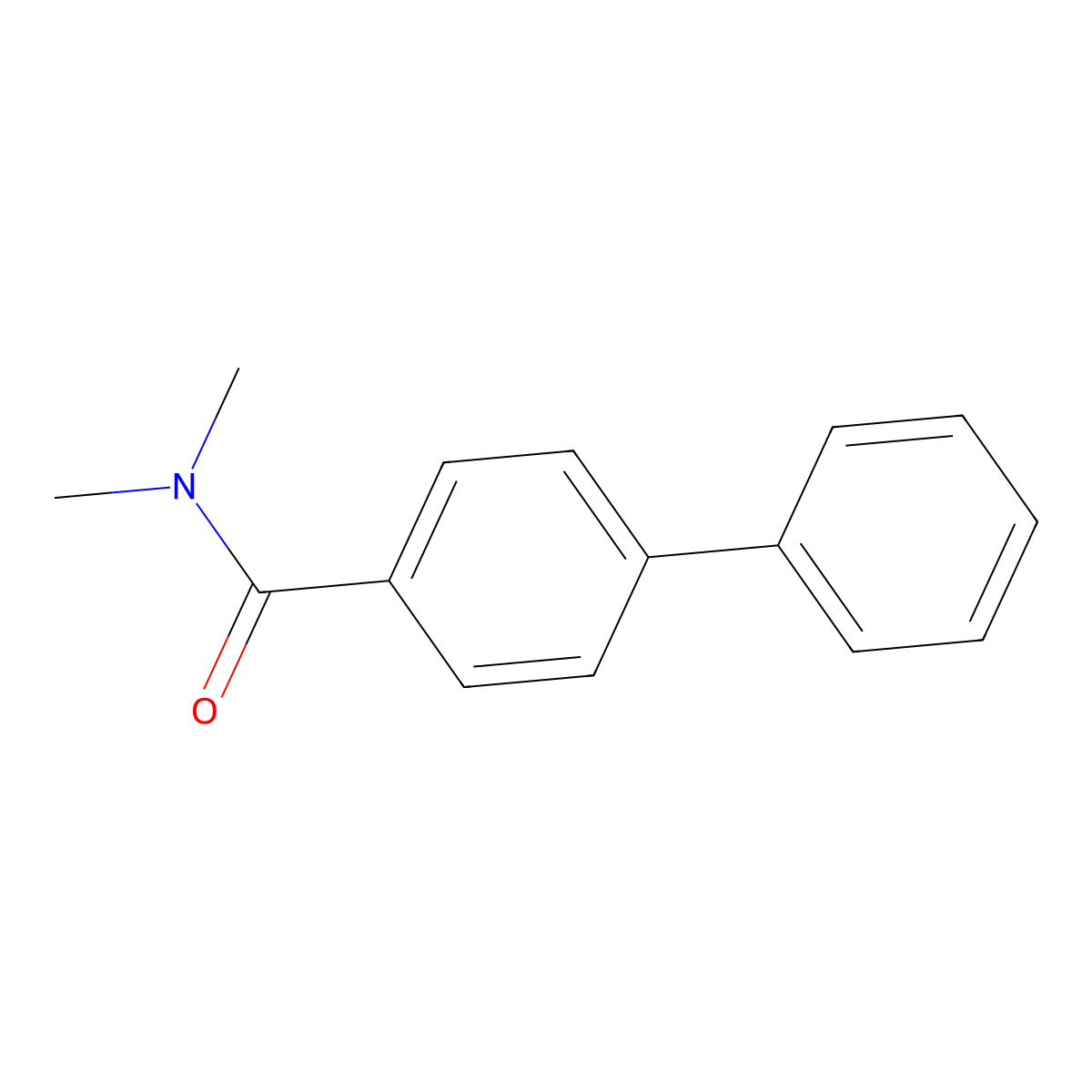 N,N-dimethylbiphenyl-4-carboxamide molecular structure, CAS 33322-67-7