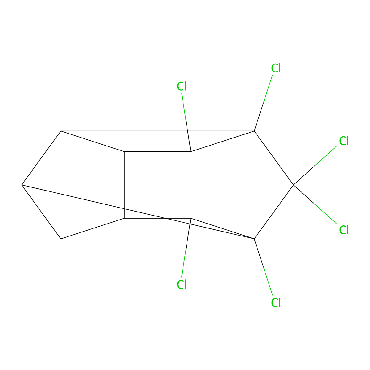 Photochlordene molecular structure, CAS 33323-93-2