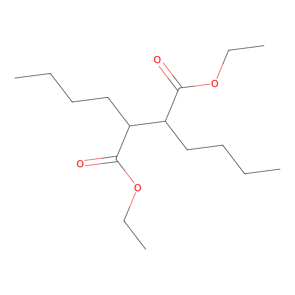 Diethyl 2,3-dibutylsuccinate molecular structure, CAS 33324-52-6