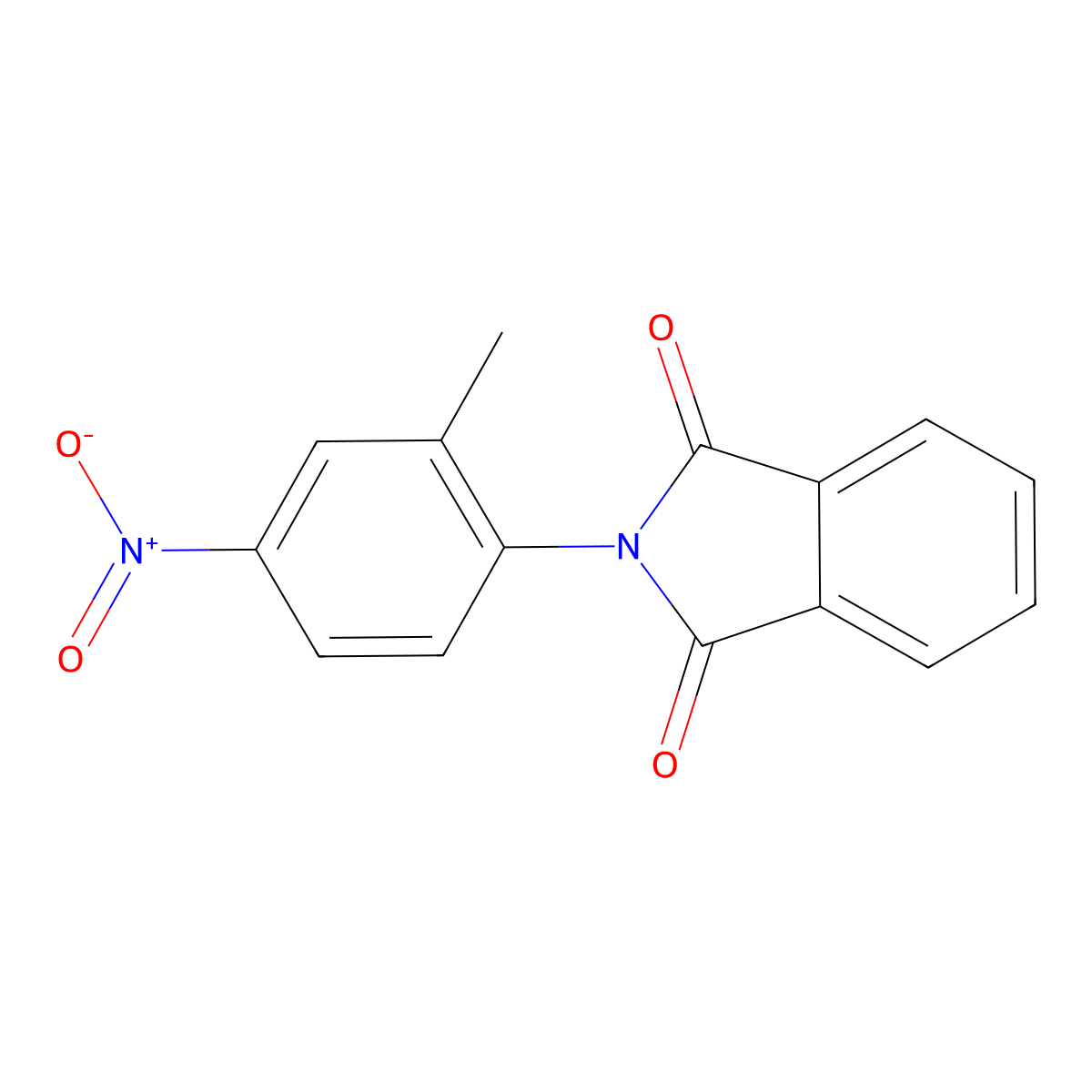 2-(2-Methyl-4-nitrophenyl)isoindole-1,3-dione molecular structure, CAS 33329-27-0