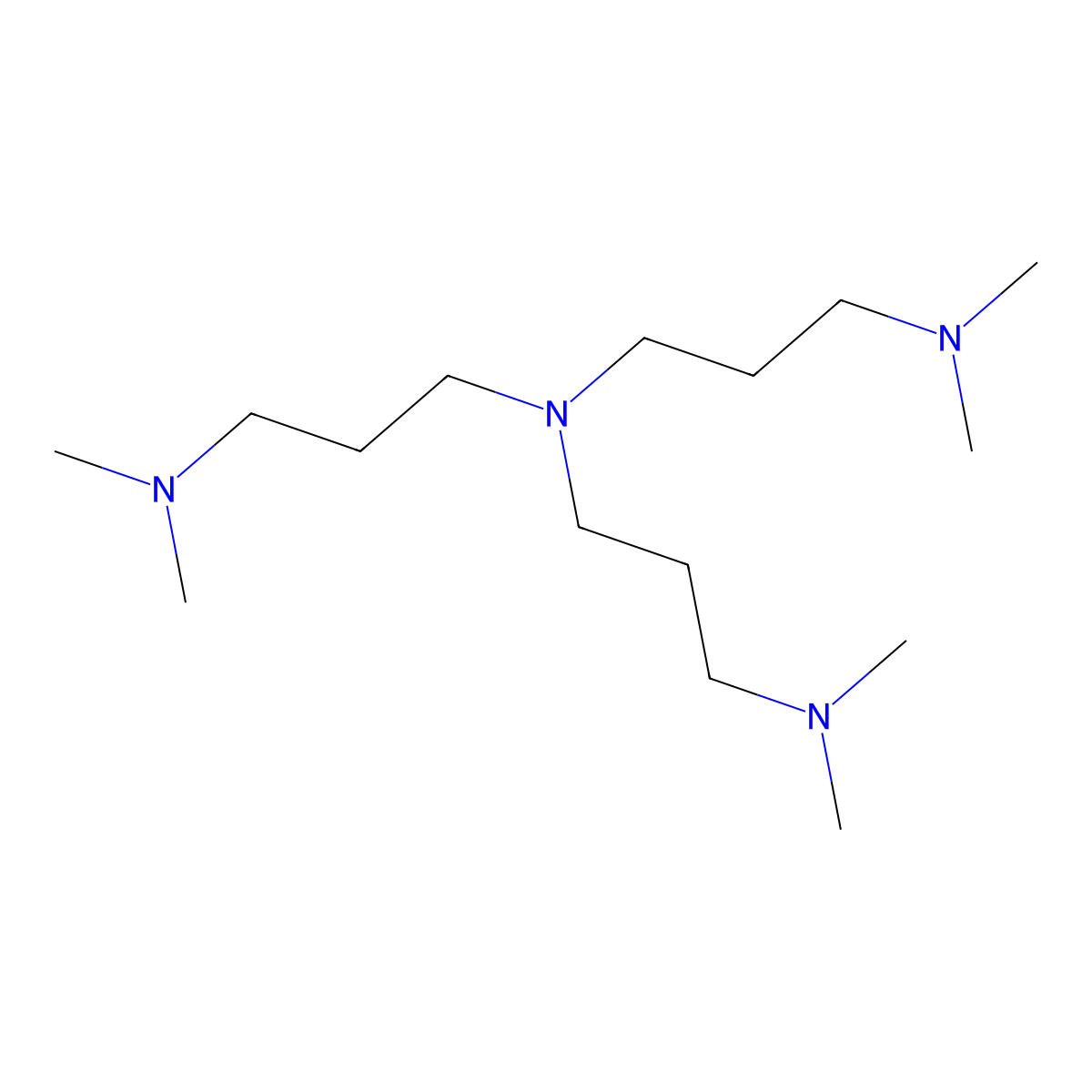 1,3-Propanediamine, N1,N1-bis(3-(dimethylamino)propyl)-N3,N3-dimethyl- molecular structure, CAS 33329-35-0