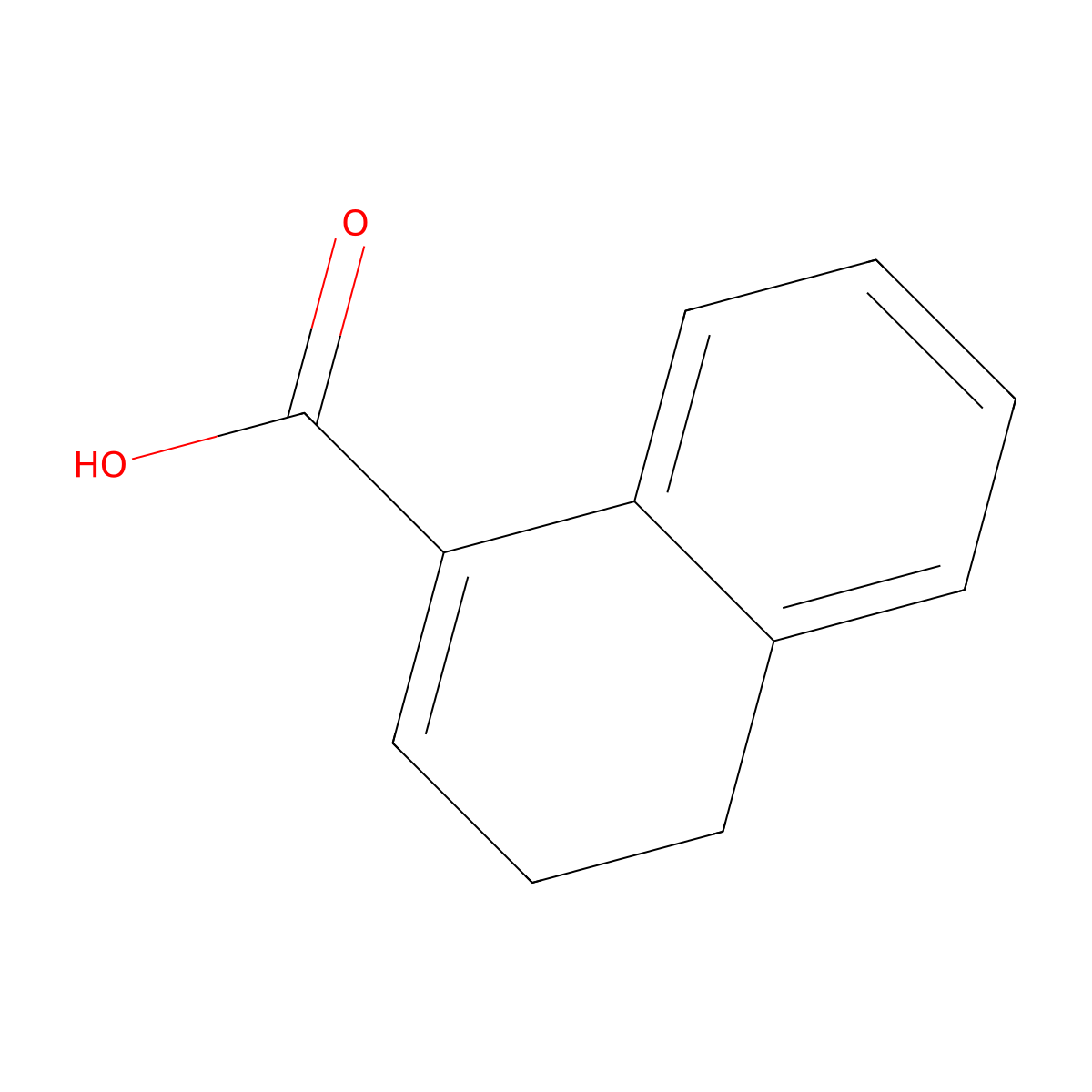 1-Naphthalenecarboxylic acid, 3,4-dihydro- molecular structure, CAS 3333-23-1