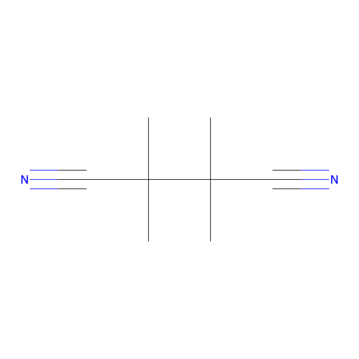 2,2,3,3-Tetramethylbutanedinitrile molecular structure, CAS 3333-52-6
