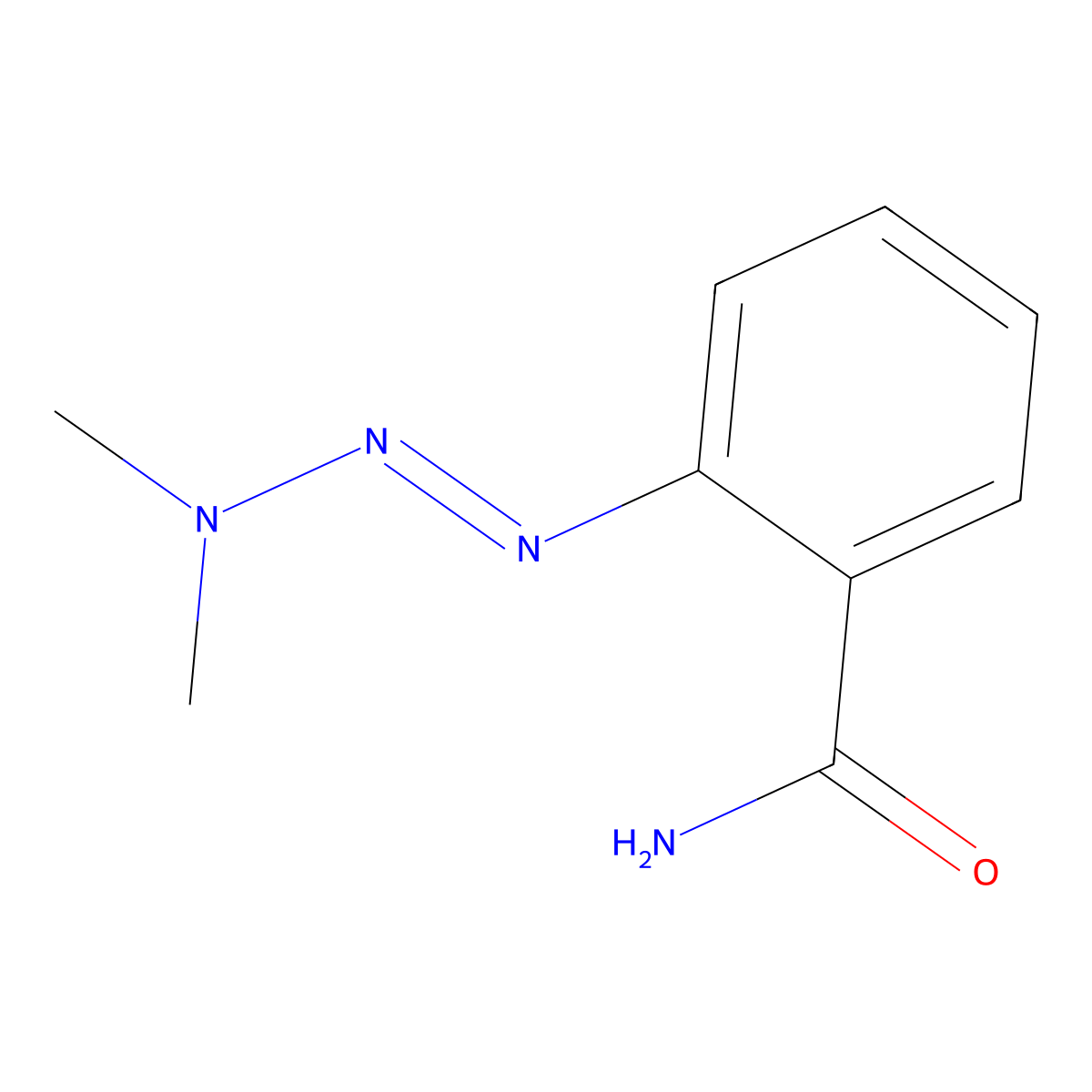 2-(3,3-Dimethyl-1-triazen-1-yl)benzamide molecular structure, CAS 33330-89-1