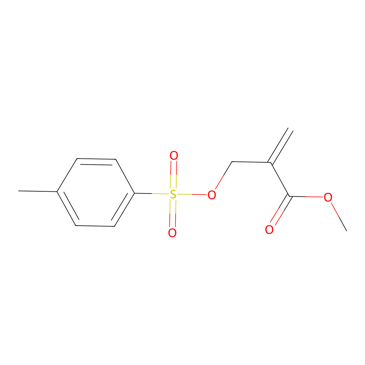 Methyl 2-{[(4-methylbenzenesulfonyl)oxy]methyl}prop-2-enoate molecular structure, CAS 333305-67-2