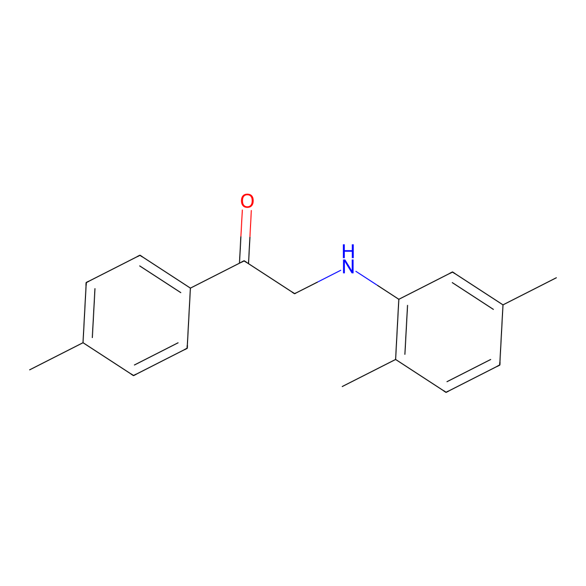 2-(2,5-Dimethylanilino)-1-(4-methylphenyl)ethanone molecular structure, CAS 333306-58-4