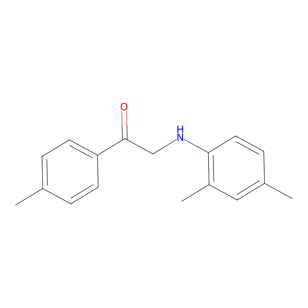 2-(2,4-Dimethylanilino)-1-(4-methylphenyl)ethanone molecular structure, CAS 333306-62-0