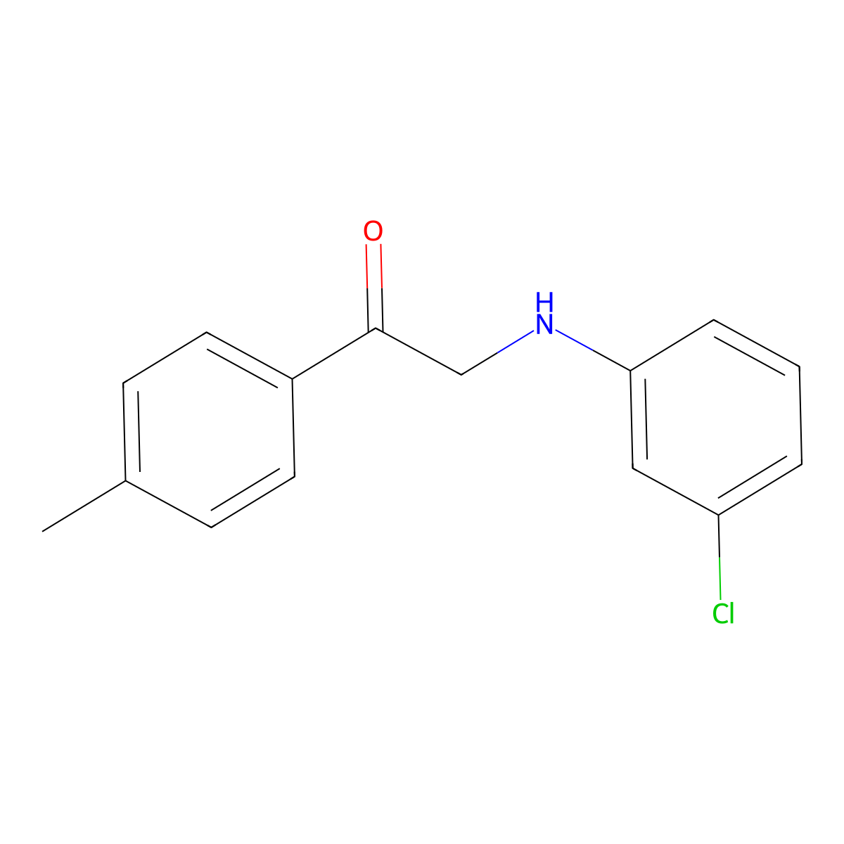 2-(3-Chloroanilino)-1-(4-methylphenyl)ethanone molecular structure, CAS 333306-63-1