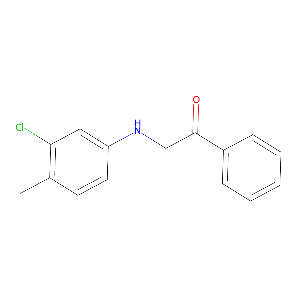 2-(3-Chloro-4-methylanilino)-1-phenylethanone molecular structure, CAS 333306-65-3