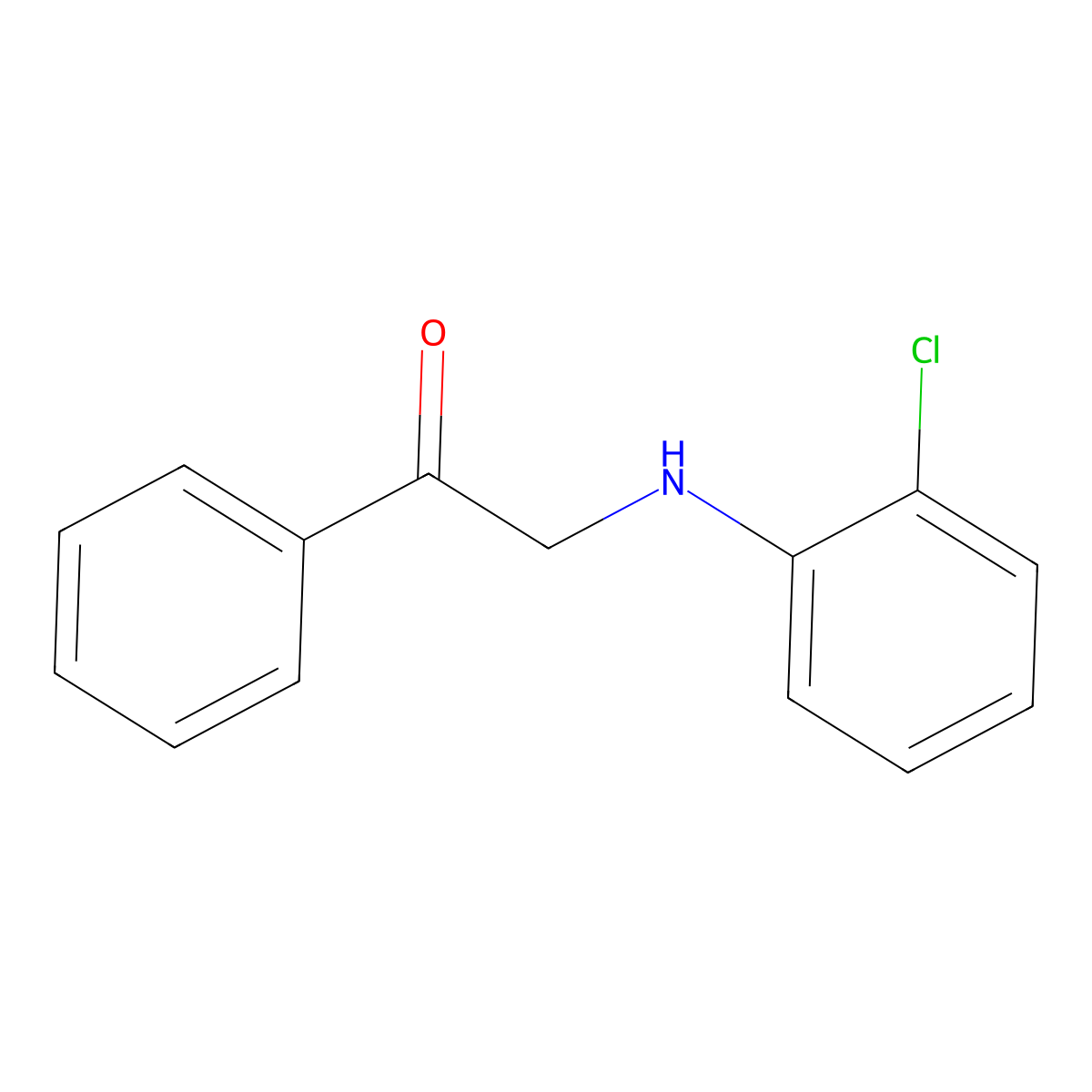 2-(2-Chloroanilino)-1-phenylethanone molecular structure, CAS 333306-67-5
