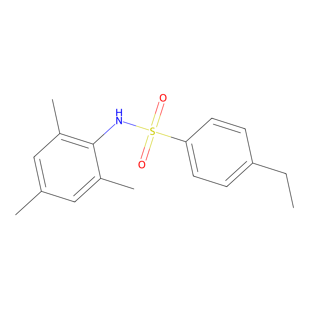 4-ethyl-N-mesitylbenzenesulfonamide molecular structure, CAS 333309-55-0