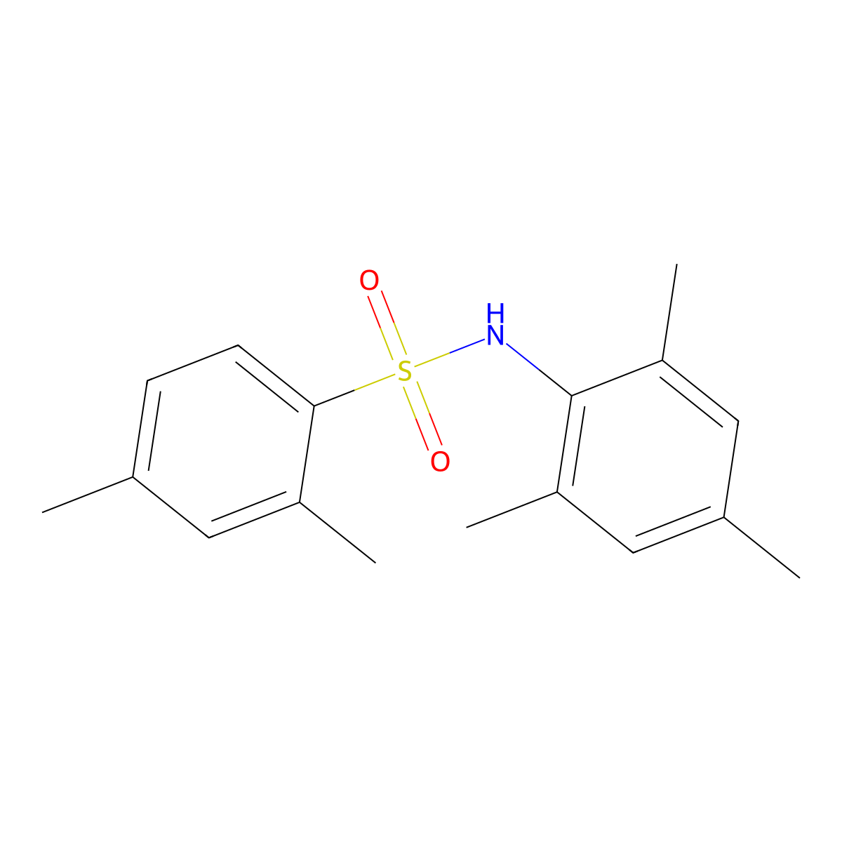 N-mesityl-2,4-dimethylbenzenesulfonamide molecular structure, CAS 333310-75-1