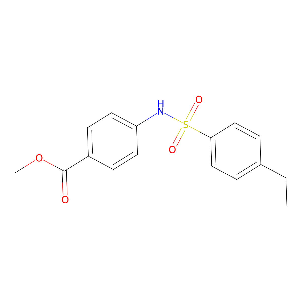 Methyl 4-[(4-ethylphenyl)sulfonylamino]benzoate molecular structure, CAS 333310-82-0