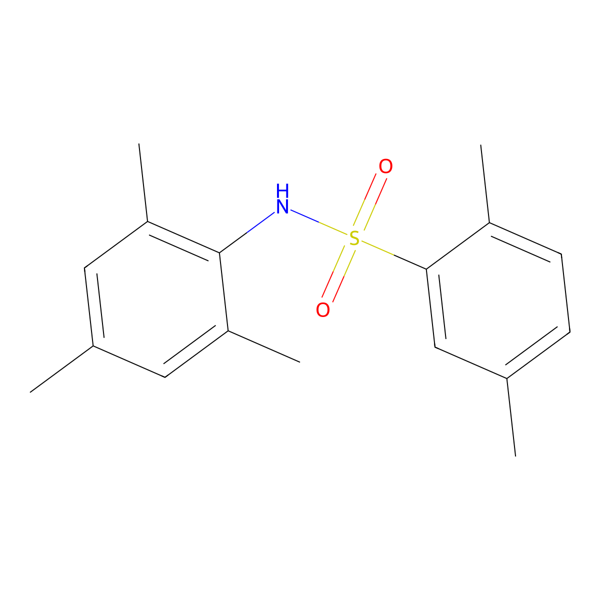 N-mesityl-2,5-dimethylbenzenesulfonamide molecular structure, CAS 333310-87-5