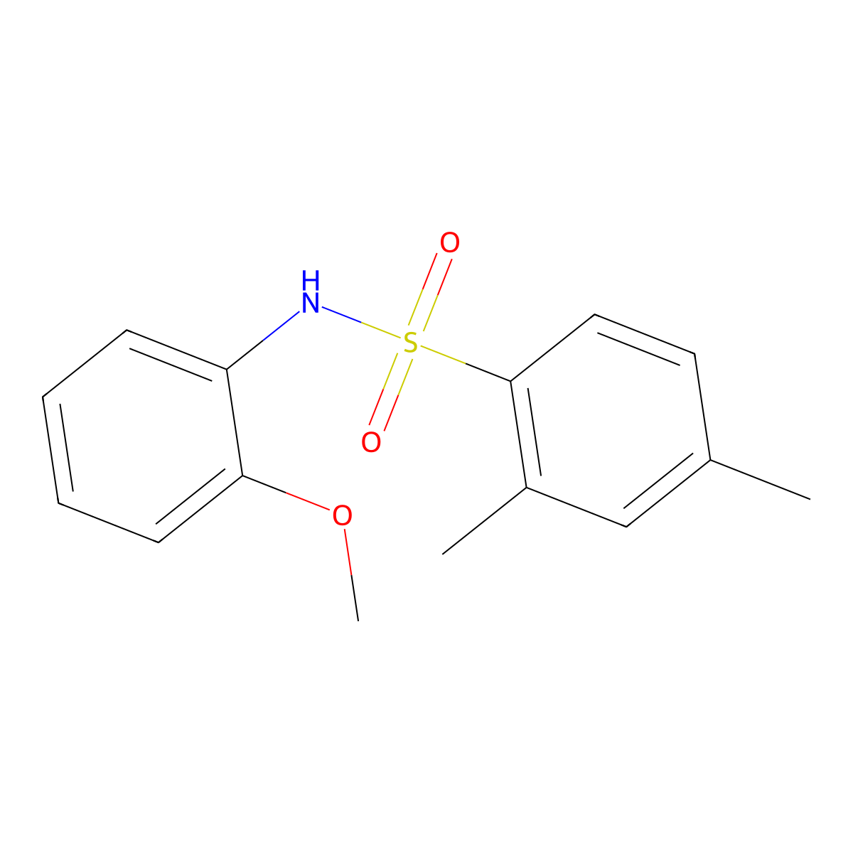 N-(2-methoxyphenyl)-2,4-dimethylbenzenesulfonamide molecular structure, CAS 333310-97-7