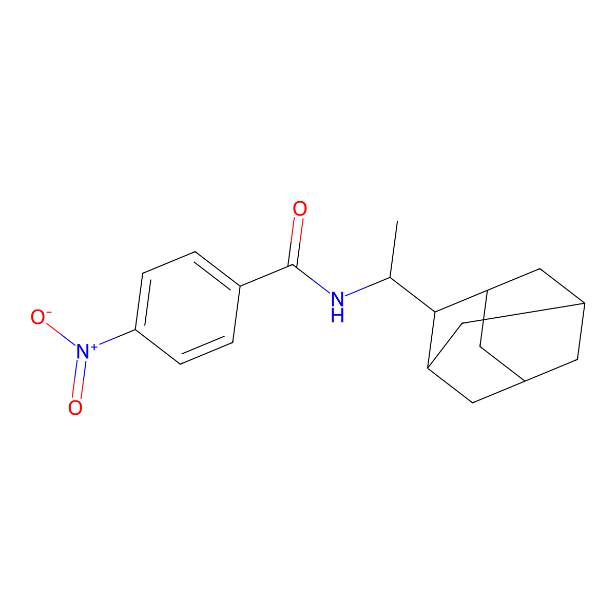 N-[1-(2-adamantyl)ethyl]-4-nitrobenzamide molecular structure, CAS 333311-10-7