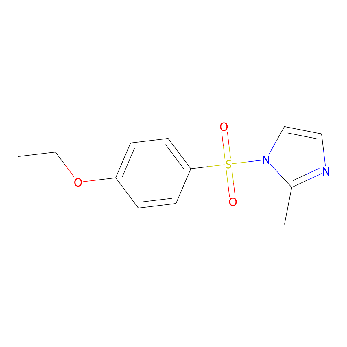 1-(4-Ethoxyphenyl)sulfonyl-2-methylimidazole molecular structure, CAS 333311-21-0