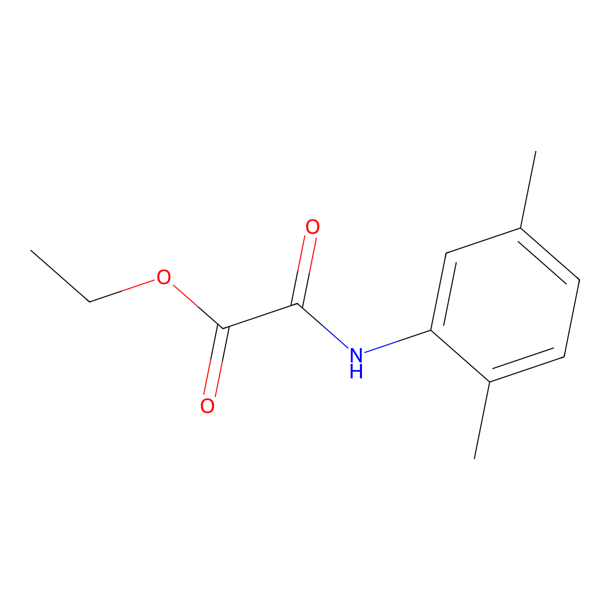 Ethyl [(2,5-dimethylphenyl)amino](oxo)acetate molecular structure, CAS 333319-63-4